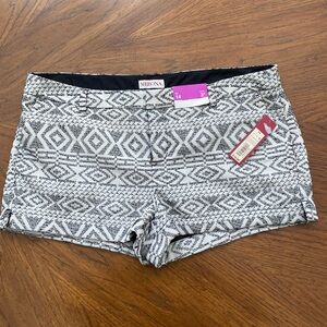 Merona Geometric Black and White Shorts